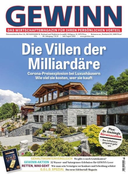 Gewinn – Juli-August 2021 Cover