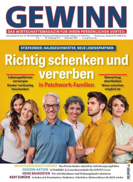 Gewinn – September 2021 Cover
