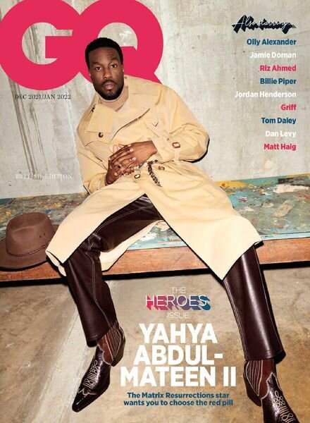 GQ UK – December 2021 Cover