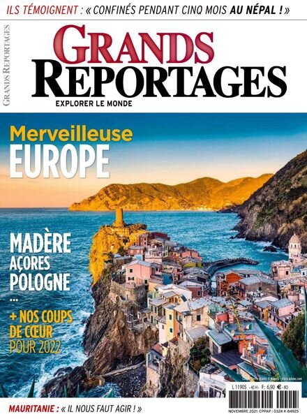 Grands Reportages – Novembre 2021 Cover