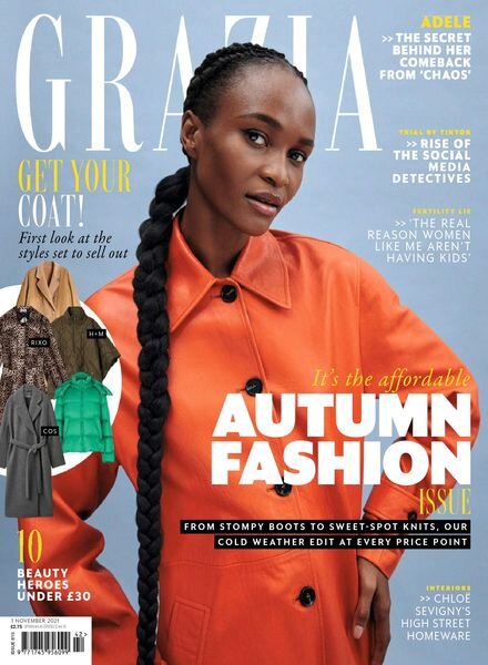 Grazia UK – 25 October 2021 Cover