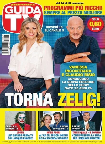 GuidaTV – 09 novembre 2021 Cover