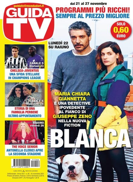 GuidaTV – 16 novembre 2021 Cover