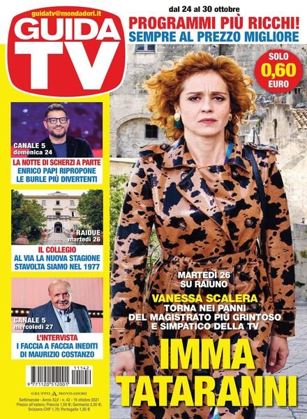 GuidaTV – 19 ottobre 2021 Cover