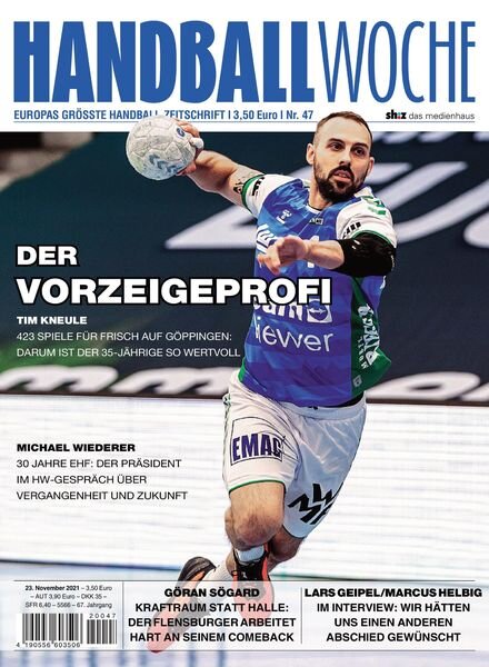 Handballwoche – 23 November 2021 Cover