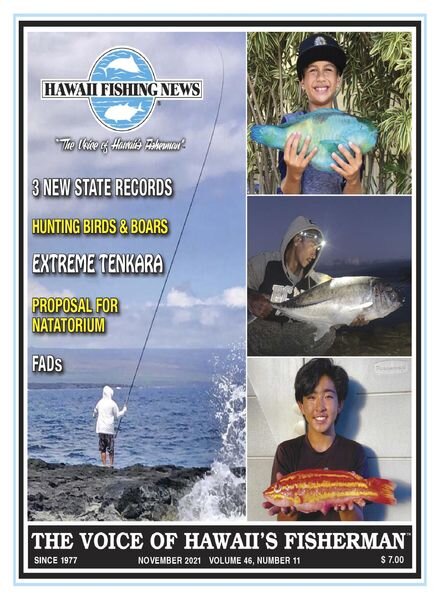 Hawaii Fishing News – November 2021 Cover
