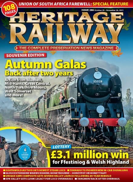 Heritage Railway – October 29, 2021 Cover