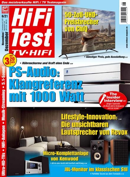 HIFI TEST TV HIFI – Juni 2021 Cover