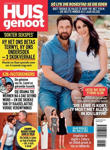 Huisgenoot – 11 November 2021 Cover
