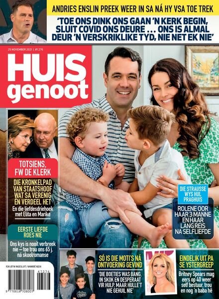 Huisgenoot – 25 November 2021 Cover