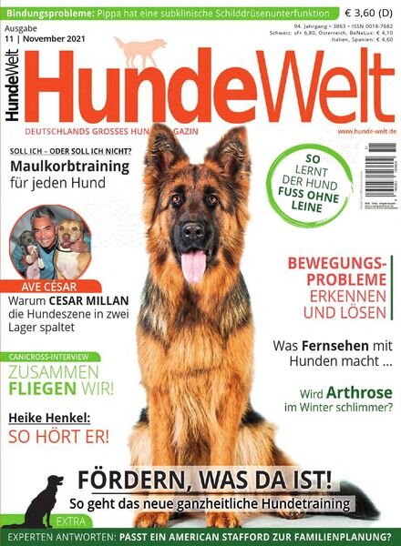 HundeWelt – November 2021 Cover