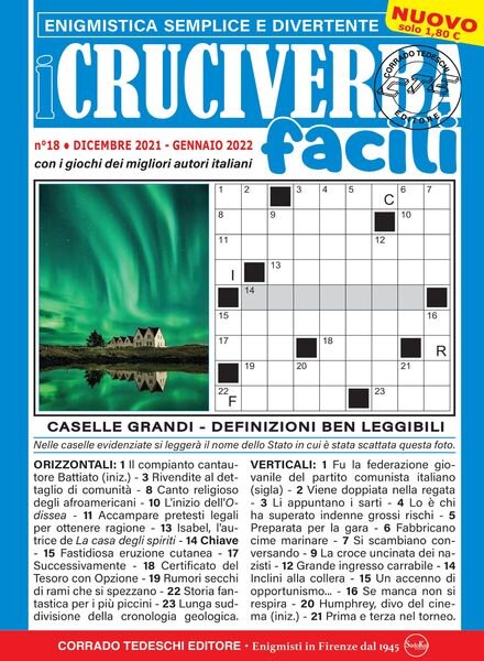 I Cruciverba Facili – dicembre 2021 Cover