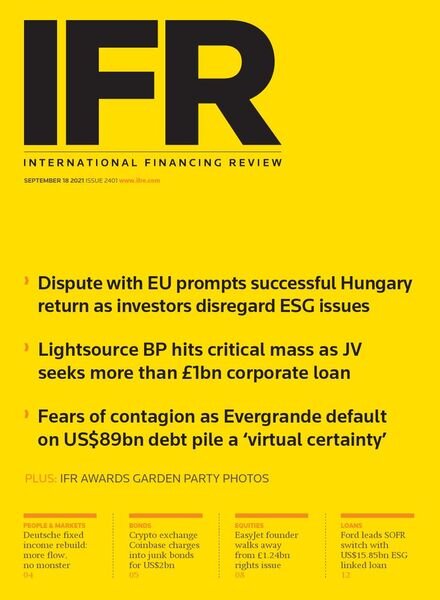 IFR Magazine – September 18, 2021 Cover