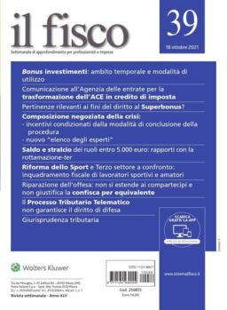 il fisco – 18 Ottobre 2021