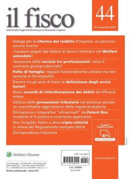 il fisco – 22 Novembre 2021