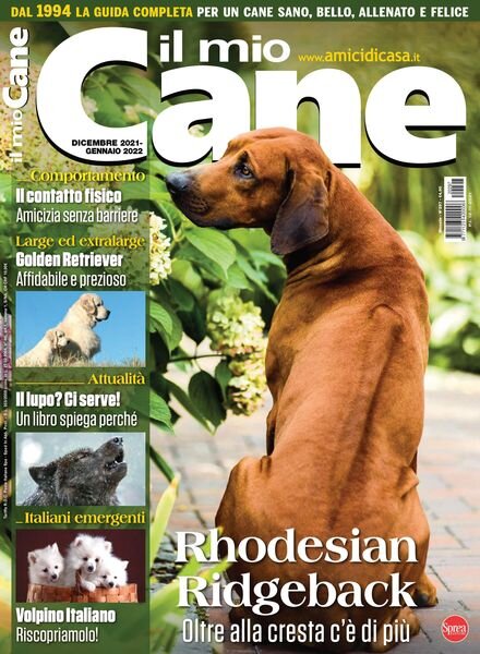 Il Mio Cane – dicembre 2021 Cover