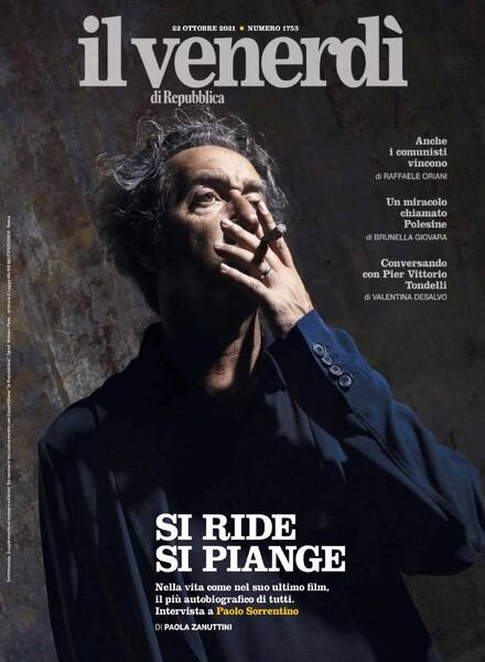 Il Venerdi di Repubblica – 22 Ottobre 2021 Cover