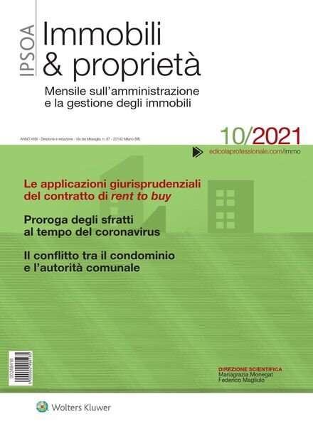 Immobili & proprieta – Ottobre 2021 Cover