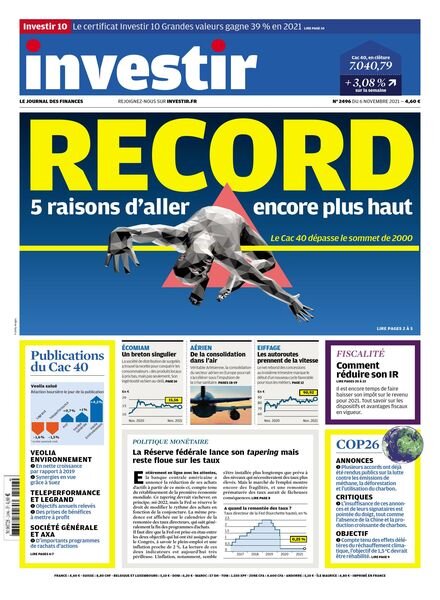 Investir – 6 Novembre 2021 Cover
