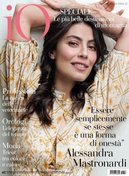 Io Donna del Corriere della Sera – 06 novembre 2021 Cover