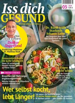 Iss Dich Gesund – 13 September 2019