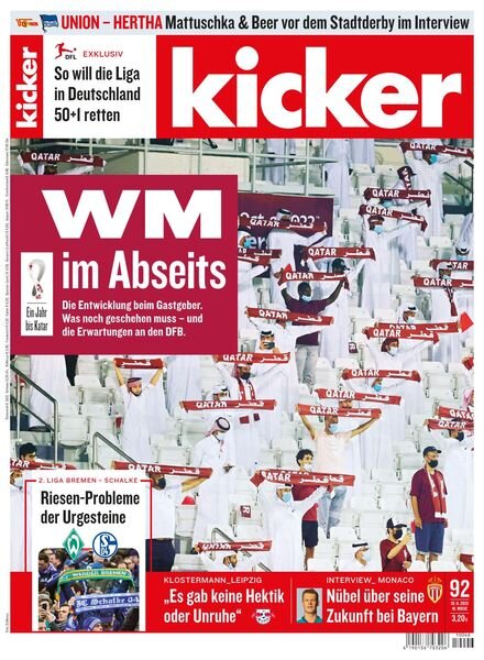 Kicker – 15 November 2021 Cover