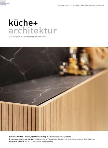 Kuche+Architektur – 30 August 2021 Cover