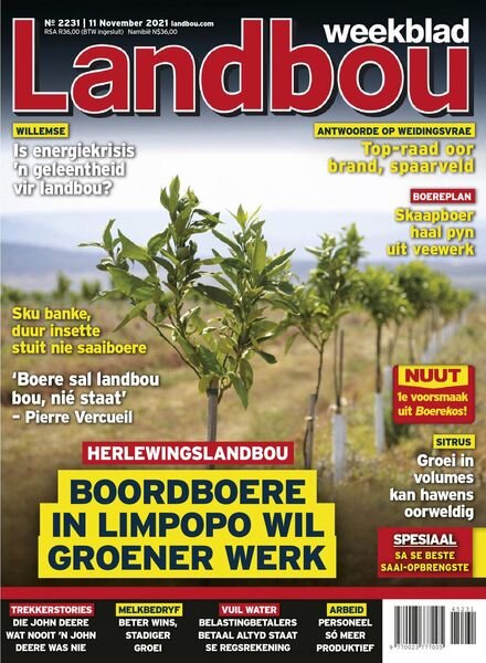 Landbouweekblad – 11 November 2021 Cover