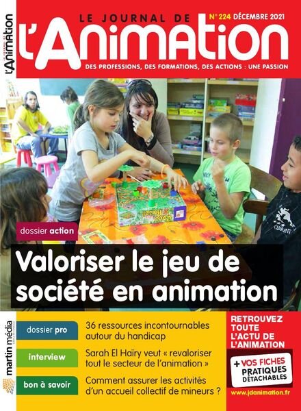 Le Journal de l’Animation – Decembre 2021 Cover