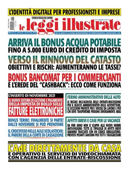 Leggi Illustrate – novembre 2021 Cover