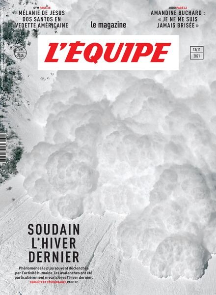 L’Equipe Magazine – 13 Novembre 2021 Cover
