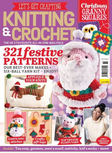 Let’s Get Crafting Knitting & Crochet – November 2021 Cover