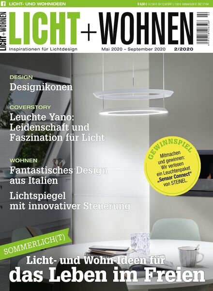 Licht + Wohnen – Juni 2020 Cover