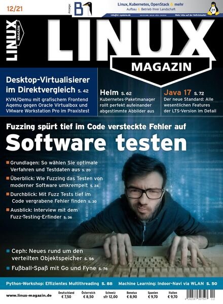 Linux-Magazin – Dezember 2021 Cover