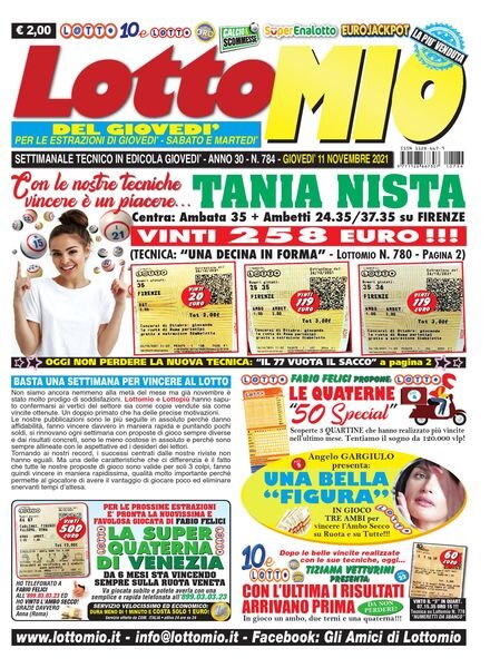 Lottomio del Giovedi – 11 Novembre 2021 Cover