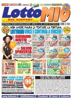 Lottomio del Giovedi – 28 Ottobre 2021