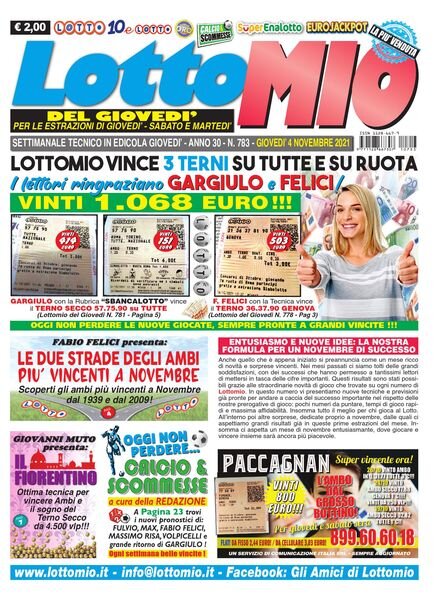 Lottomio del Giovedi – 4 Novembre 2021 Cover