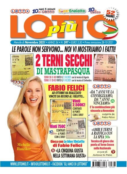 Lottopiu – Novembre 2021 Cover