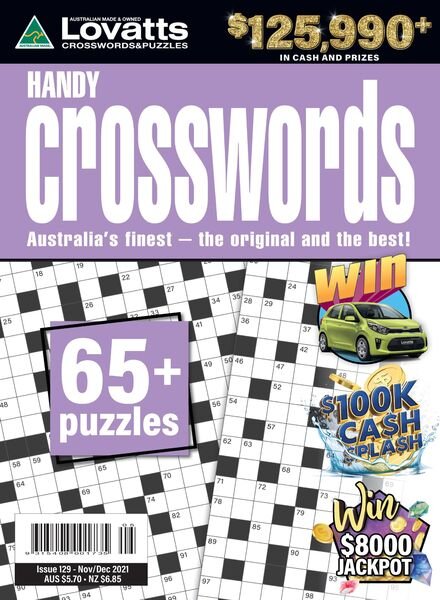 Lovatts Handy Crosswords – 24 October 2021 Cover