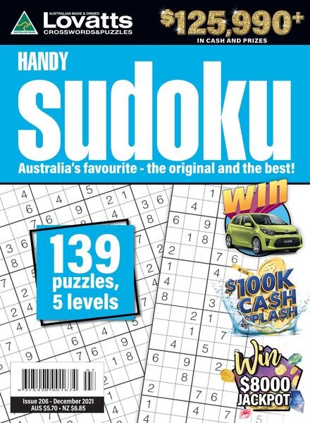 Lovatts Handy Sudoku – December 2021 Cover