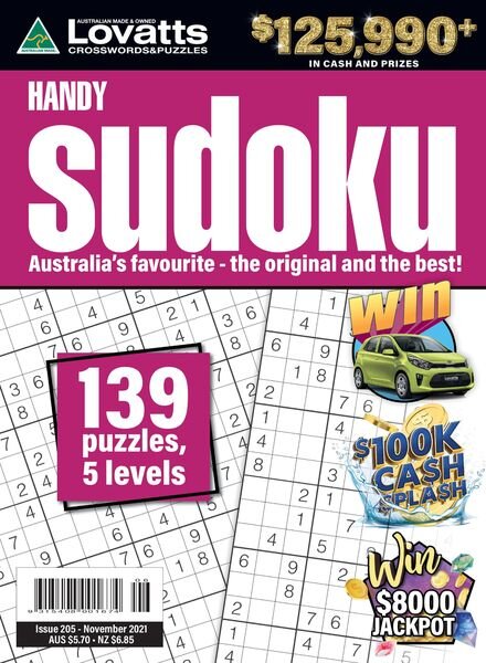 Lovatts Handy Sudoku – November 2021 Cover