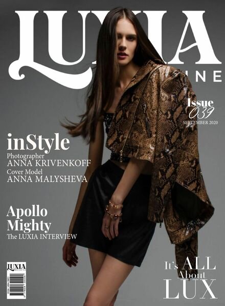 Luxia Magazine – Issue 39 – September 2020 Cover