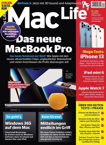 Mac Life Germany – Dezember 2021 Cover