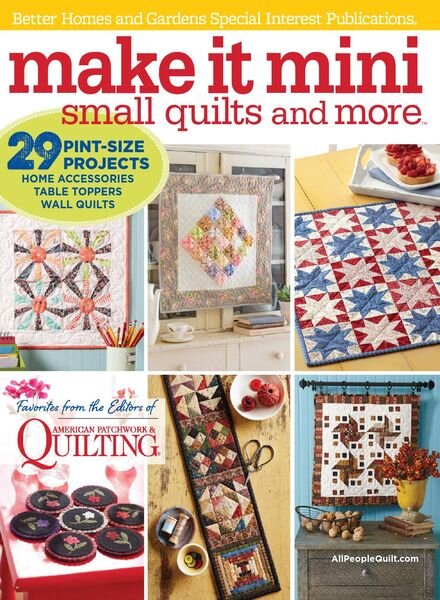 Make It – Mini Small Quilts and More – February 2016 Cover