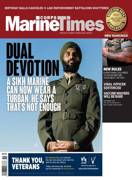Marine Corps Times – November 2021 Cover