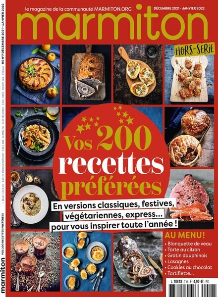 Marmiton – Hors-Serie – Decembre 2021 – Janvier 2022 Cover