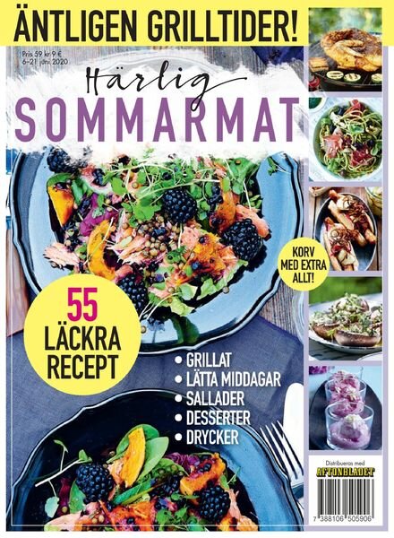 Matmagasinet – Harlig Sommarmat – juni 2020 Cover