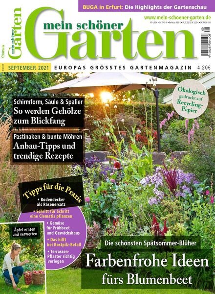 Mein schoner Garten – September 2021 Cover