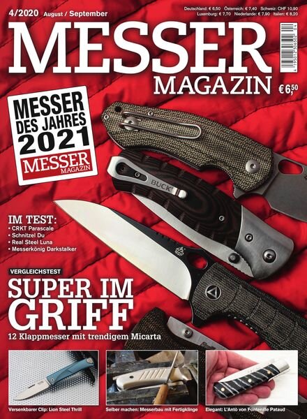 Messer Magazin – August 2020 Cover
