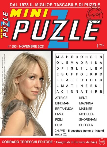 Mini Puzzle – 10 novembre 2021 Cover